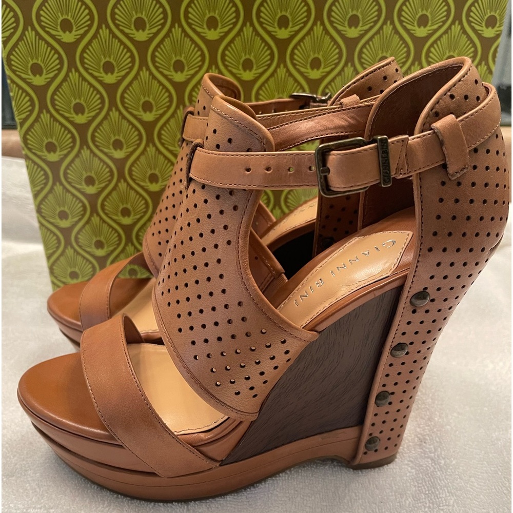 Once worn leather sandals